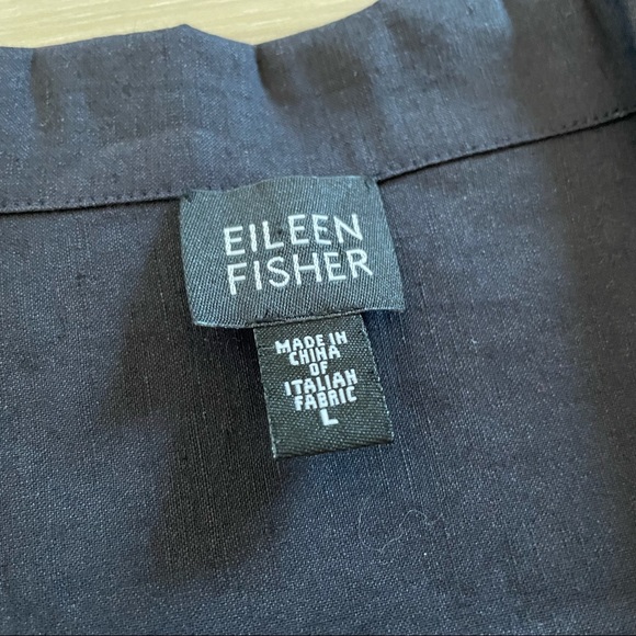 Eileen Fisher Double Breasted Linen Blend Jacket Shacket - Picture 3 of 8